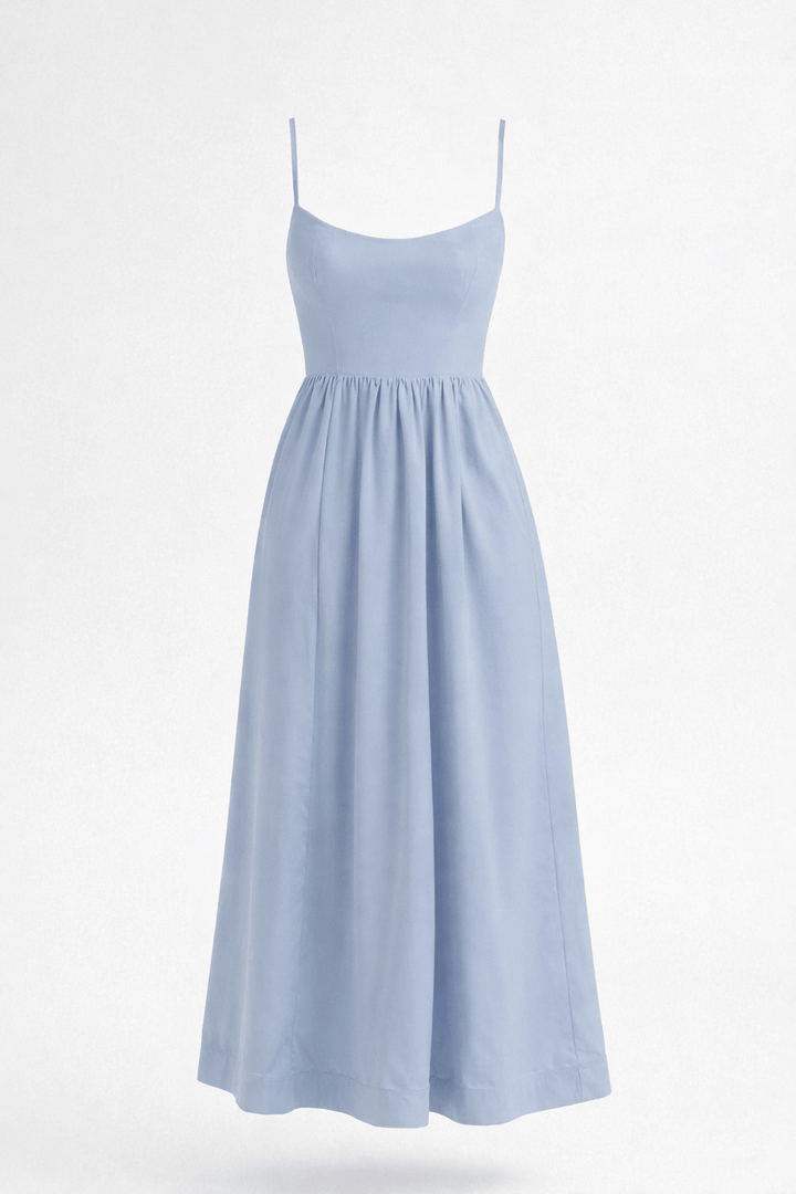 Sleeveless Flowing Maxi Dress with Elegant Fit for Women