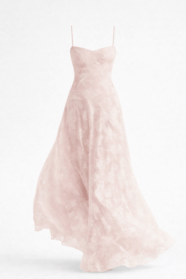 Elegant Fitted Maxi Dress with Lace-Up Back for Women