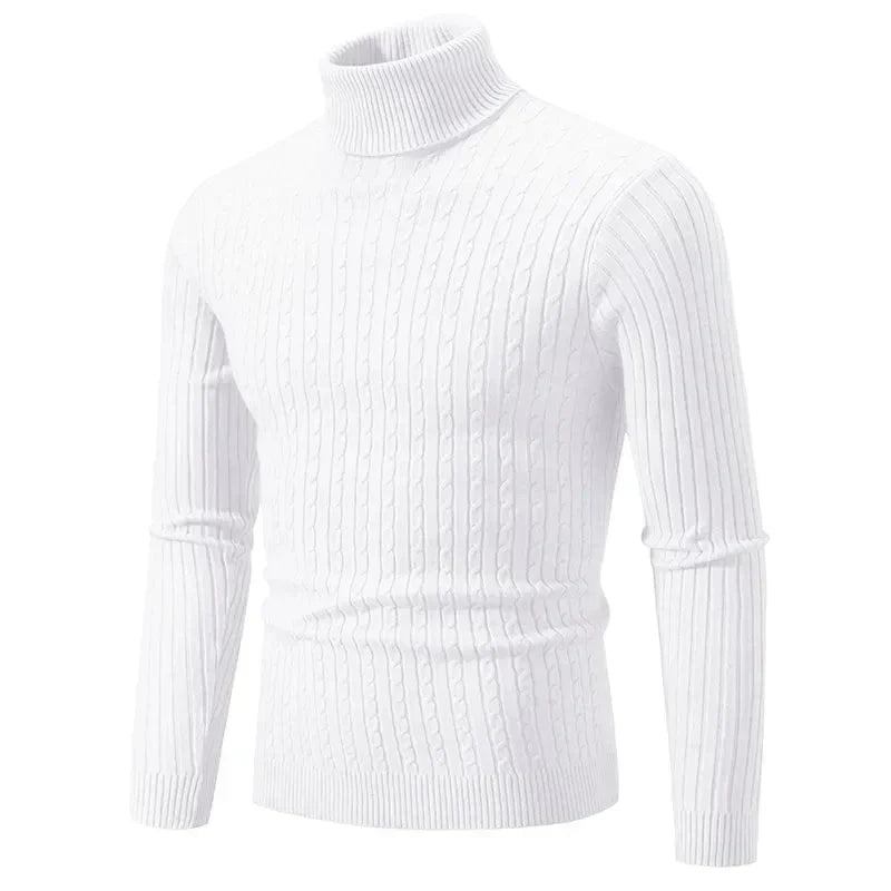 Slim Fit Turtleneck Sweater for Men