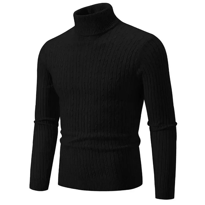 Slim Fit Turtleneck Sweater for Men