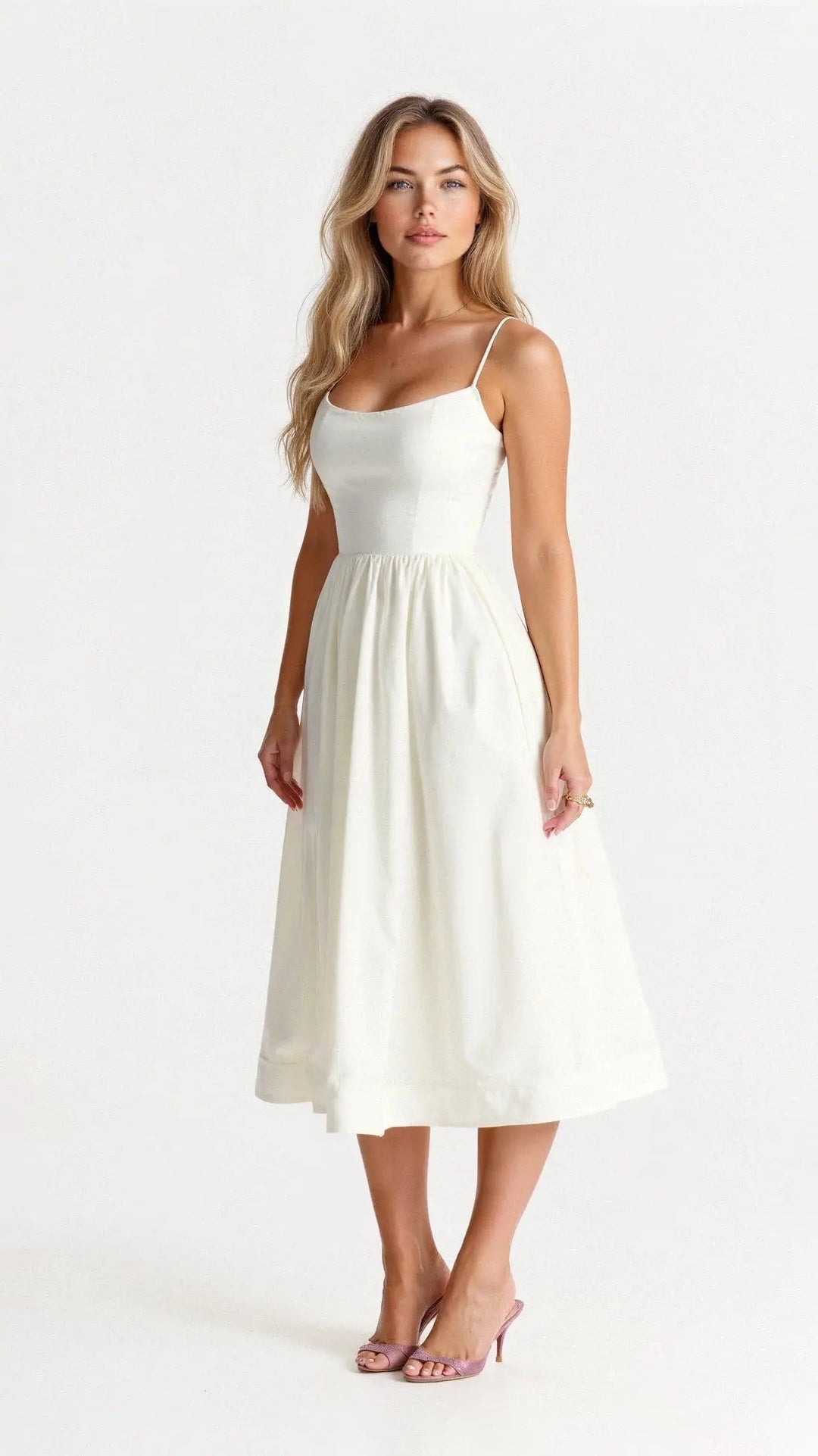 Sleeveless Flowing Maxi Dress with Elegant Fit for Women
