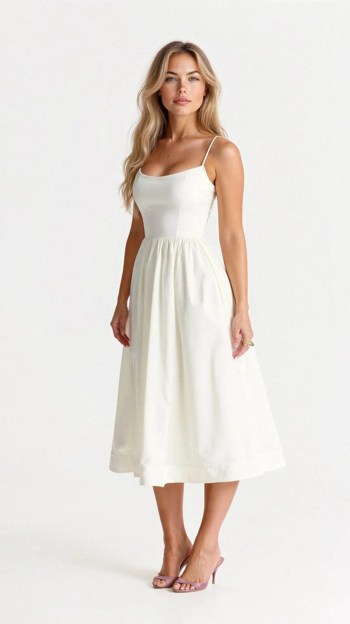 Sleeveless Flowing Maxi Dress with Elegant Fit for Women